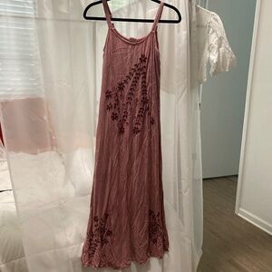 Made in India reddish pink midi dress
